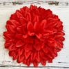 Голова хризантемы. Красный D=19см - Thumbnail Image 1