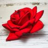 Голова розы бархатной с черным кантом D=14,5 см - Thumbnail Image 2